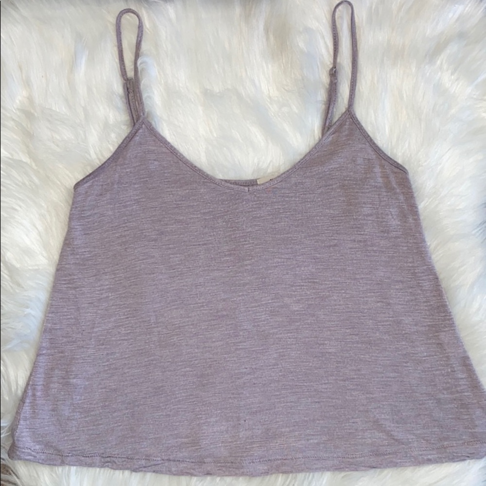 Madewell Light Purple Cropped Tank Top